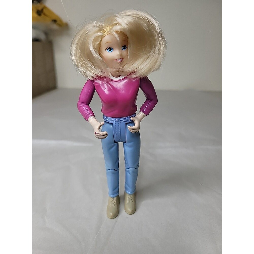 Fisher-Price Loving Family Dollhouse 2000 Blonde Mom Mother Doll Figure Pink Top